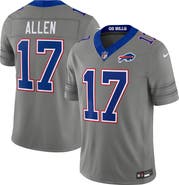 Nike Men's Nike Josh Allen Gray Buffalo Bills Nickel City Vapor F.U.S.E. Stitched Limited Jersey