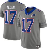 Nike Men's Nike Josh Allen Gray Buffalo Bills Nickel City Vapor F.U.S.E. Stitched Limited Jersey