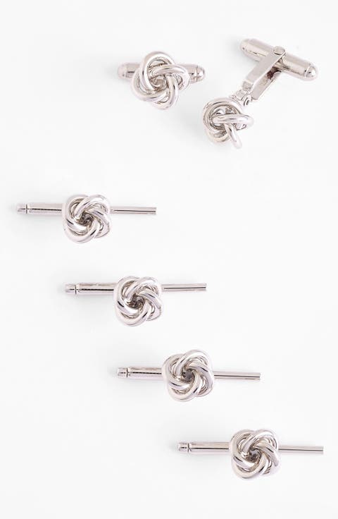 Knot Cuff Link & Stud Set