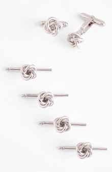 David Donahue Knot Cuff Link & Stud Set