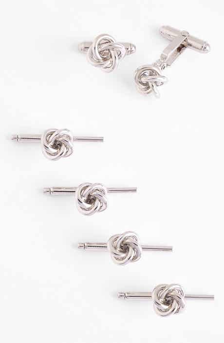 David Donahue Knot Cuff Link & Stud Set