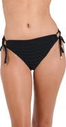La Blanca Fluid Lines Adjustable Loop Hipster Bikini Bottoms