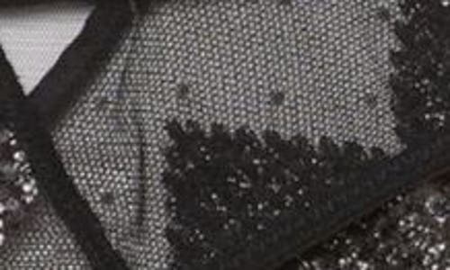 Fleur Du Mal Heart Embroidery Briefs In Black