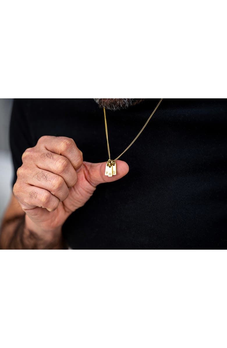 Vincero Men's Initial Pendant Necklace, Alternate, color, Gold - A