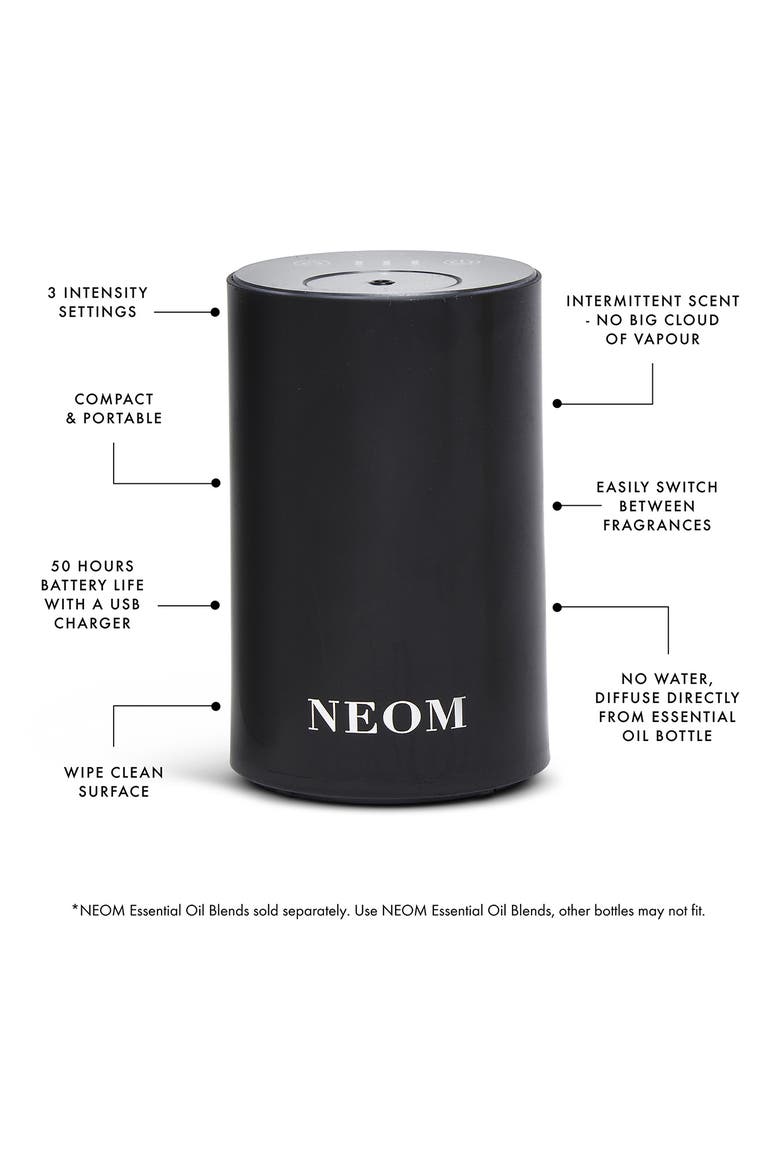 Wellbeing Pod Mini Essential Oil Diffuser, Alternate, color, BLACK