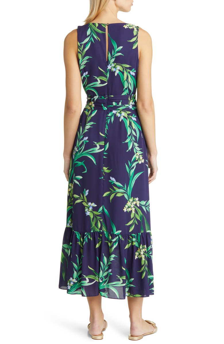Tommy Bahama Floral Glow Tie Front Maxi Dress, Alternate, color,