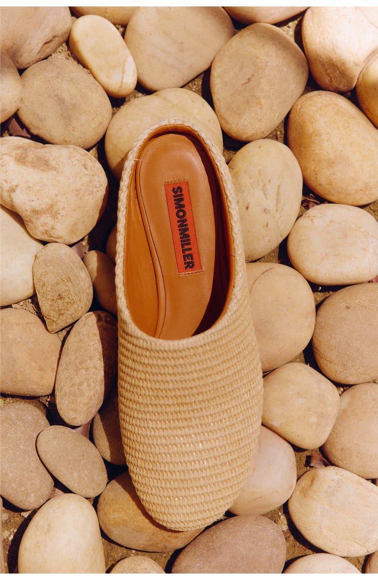 SIMONMILLER Raffia Riad Slipper, Alternate, color, Natural