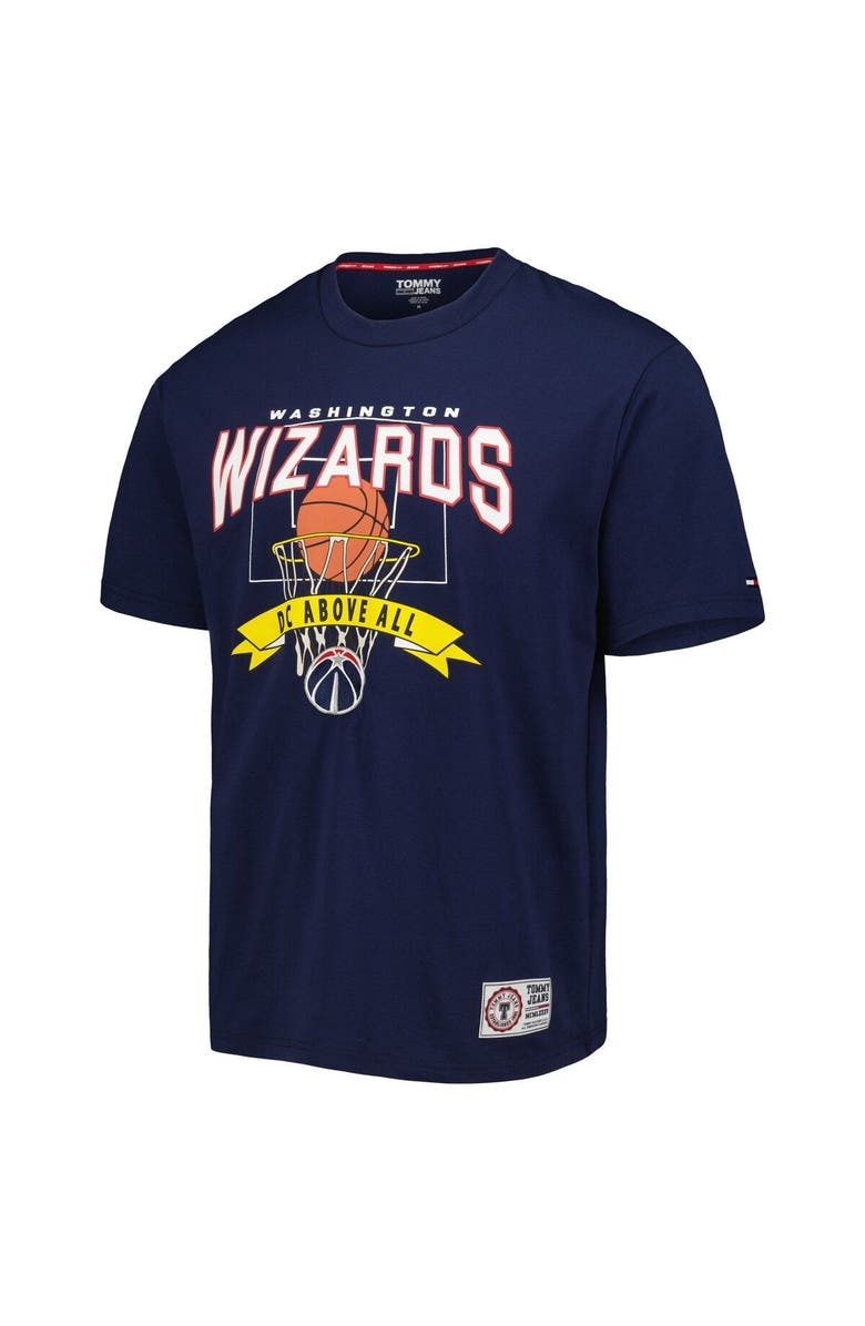 TOMMY JEANS Men's Tommy Jeans Navy Washington Wizards Tim Backboard T-Shirt, Alternate, color, Navy