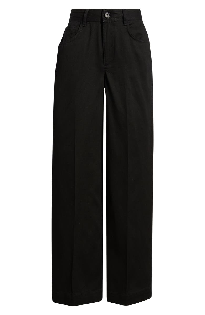 Mavi Jeans Five-Pocket Wide Leg Pants, Main, color, Black