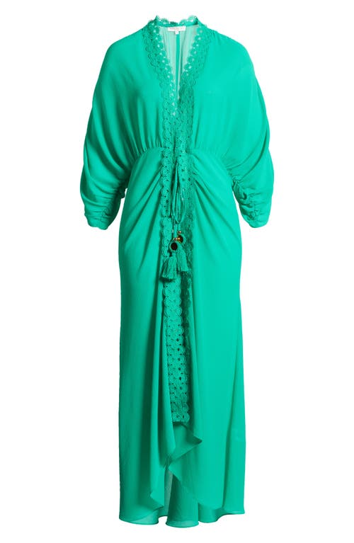 Ramy Brook Raelynn Coverup Maxi Dress In Palm Green