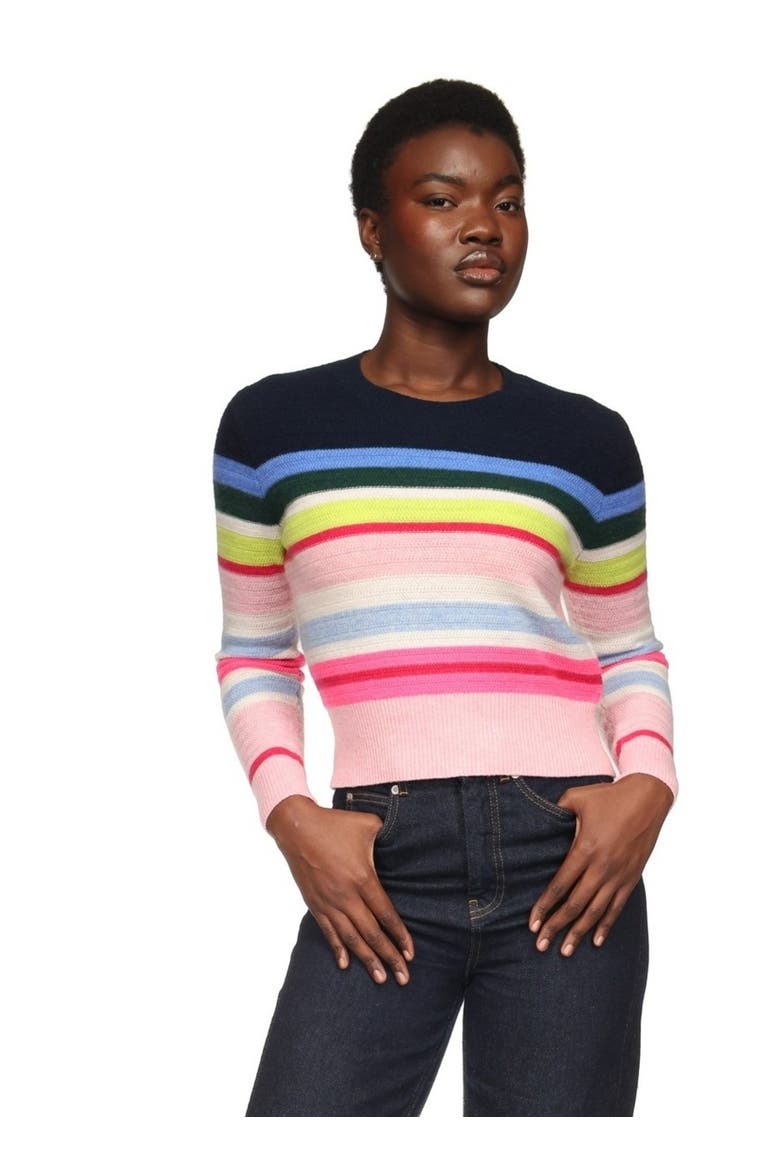 Maya Crewneck Sweater, Main, color, Navy