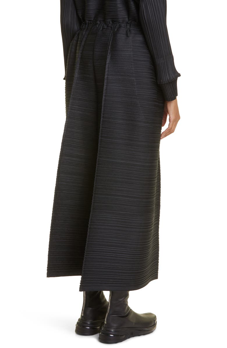 Pleats Please Issey Miyake Thicker Bounce Pleated Wide Leg Crop Pants, Alternate, color, 