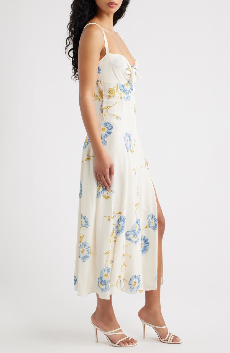 Reformation Aislinn Floral Tie Front Dress, Alternate, color, Glorious