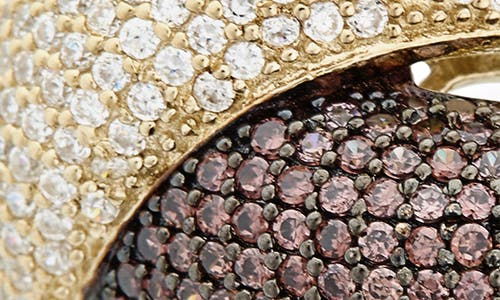 Suzy Levian Cubic Zirconia Crossover Ring In Multi