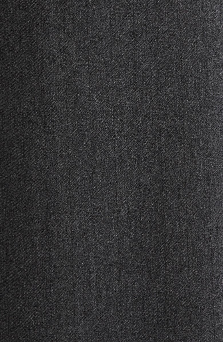 ST. JOHN Pinstripe Luxe Suiting Skirt, Alternate, color, Shadow