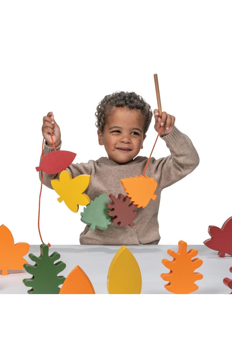 Polydron Jumbo Lacing Leaves, Alternate, color, Multicolor