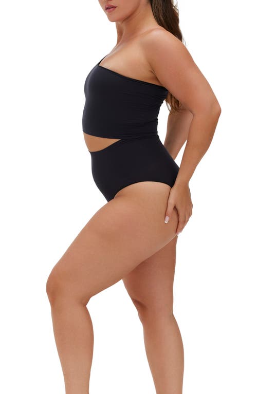 Noodyskin Seamless Scuplt High-waisted Panties In Black