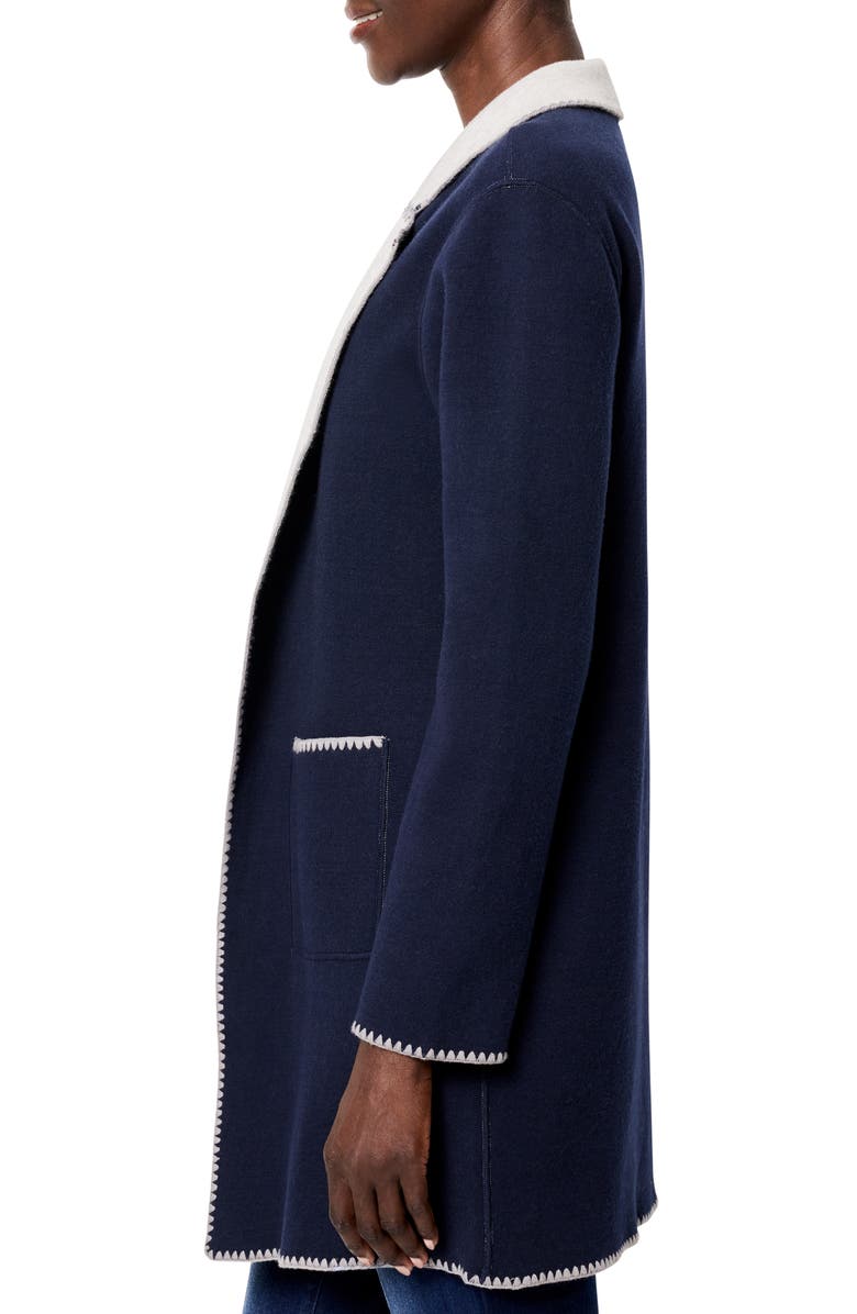 NIC+ZOE Cool Night Reversible Knit Blazer, Alternate, color, Dark Indigo