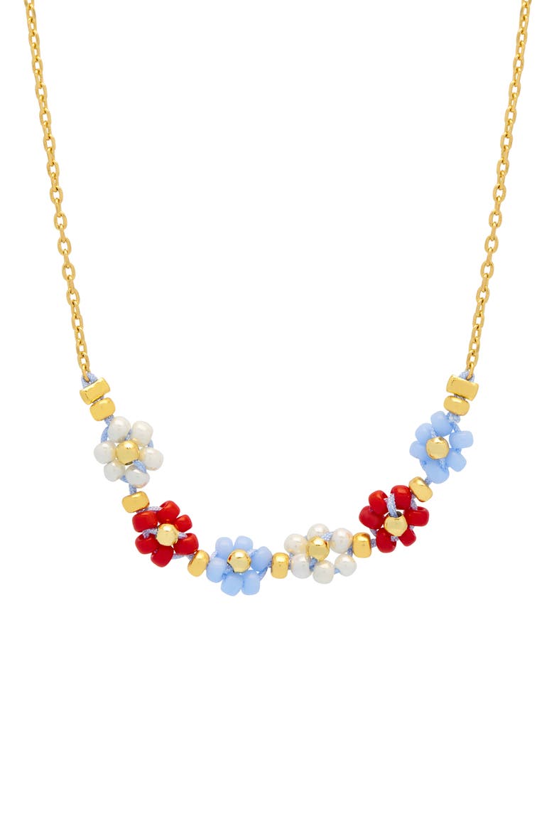 Daisy Chain Necklace, Main, color, GOLD