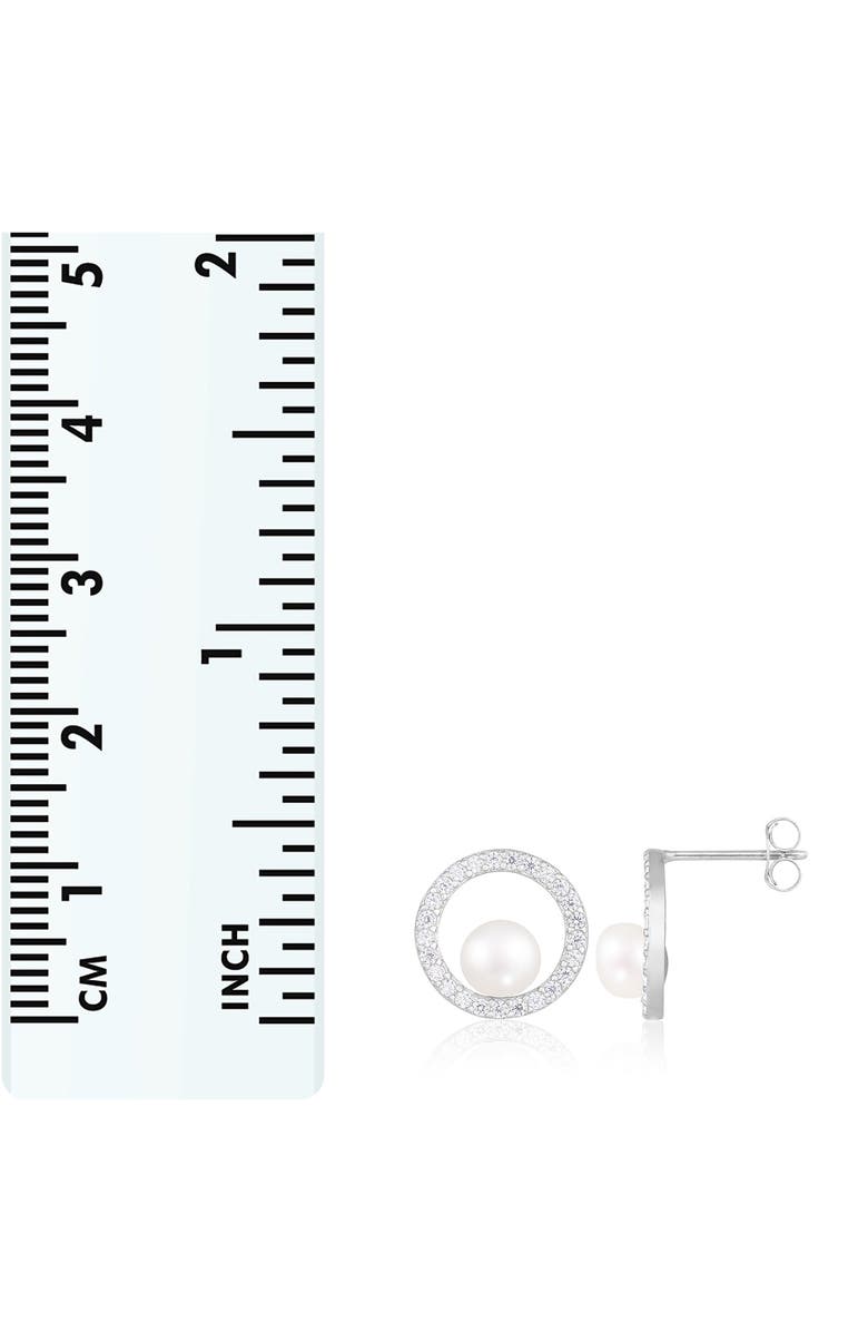 SPLENDID PEARLS Freshwater Pearl Stud Earrings, Alternate, color, White