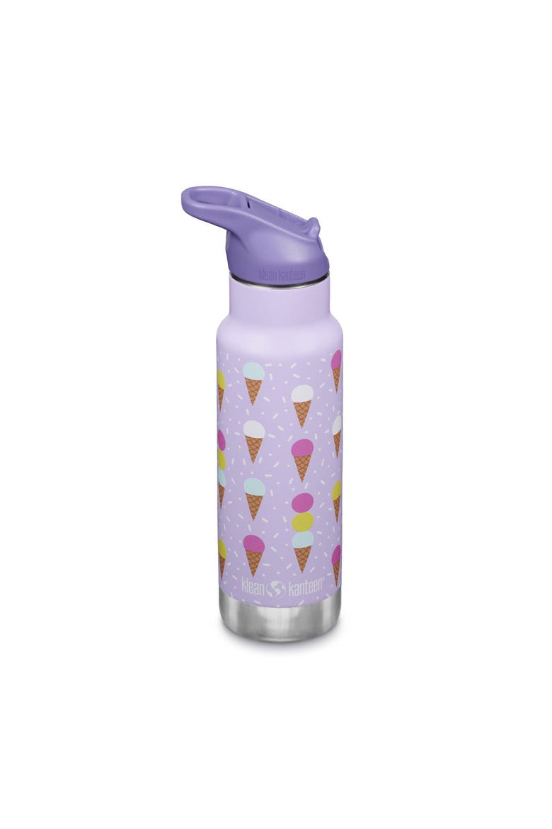 12oz Classic Kid's Insulated Water Bottle with Flip Seal Sport Cap, Main, color, Ice Cream