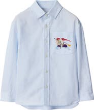 Burberry Striped Cotton Oxford Shirt