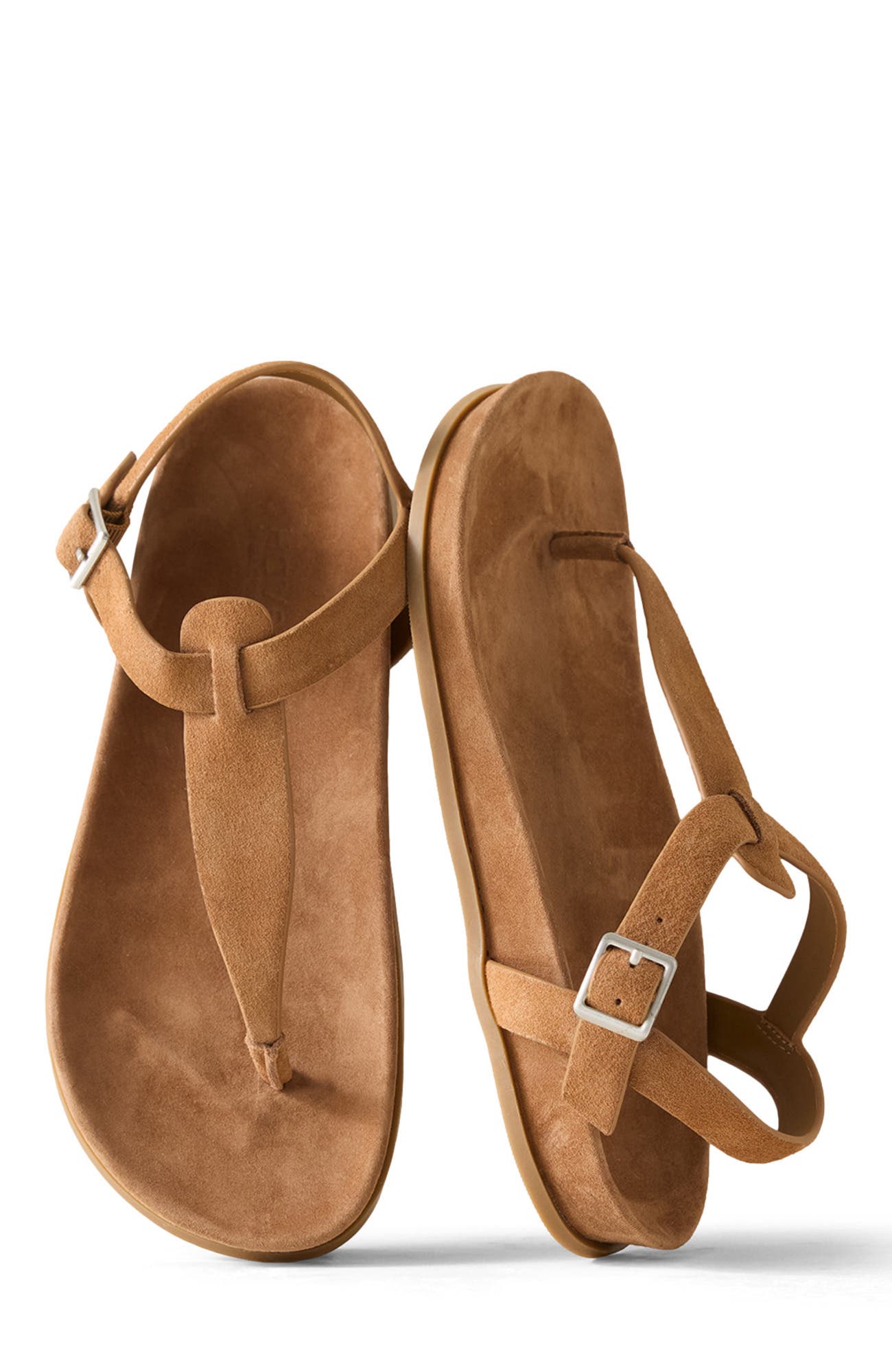 Haven Well Within Suede Thong Sandals, Main, color, Tahini