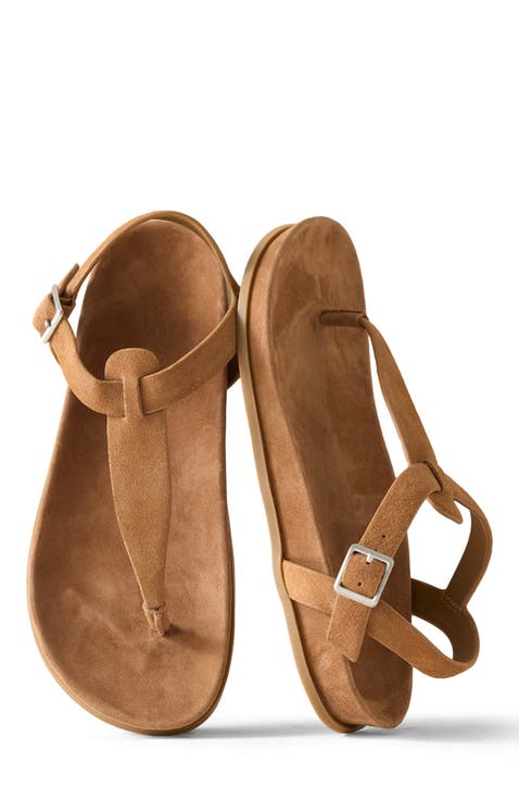 Suede Thong Sandals