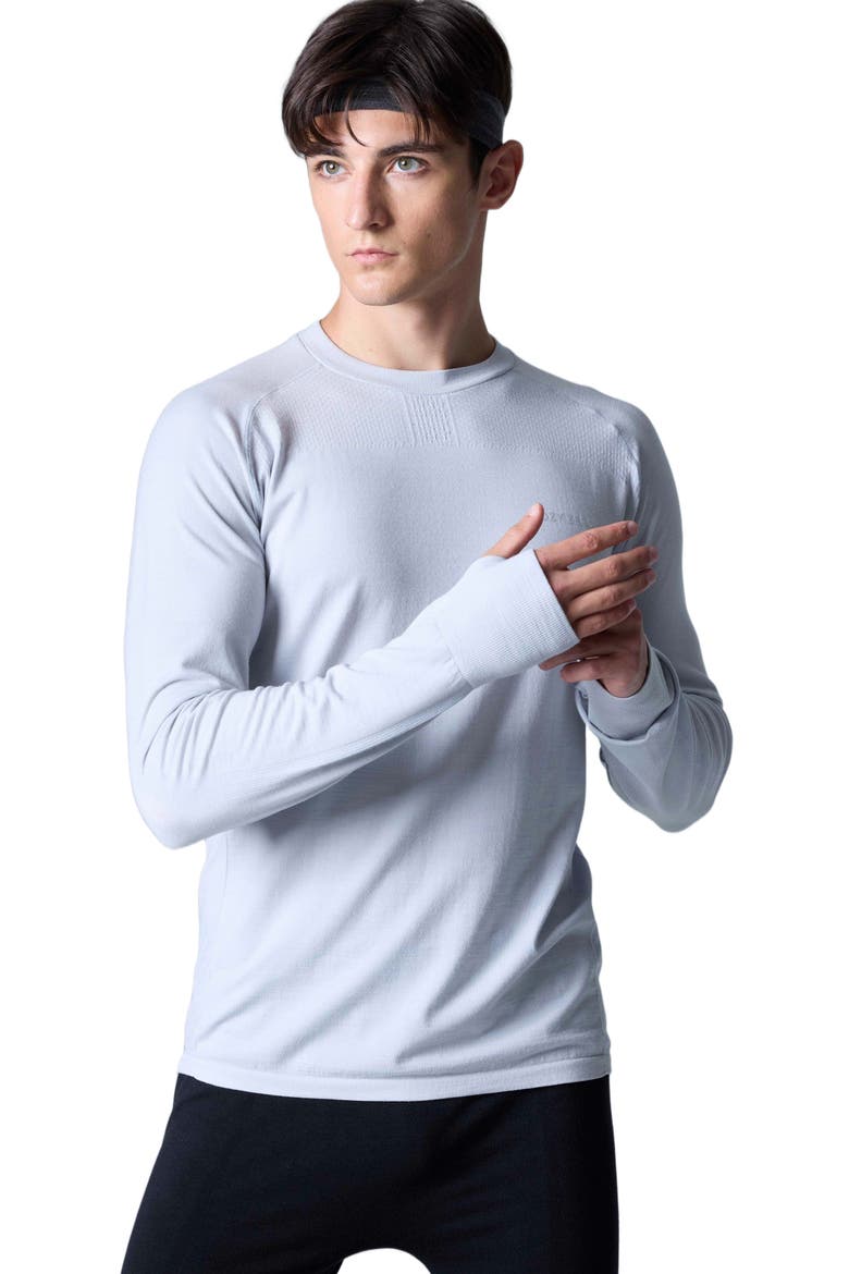 Tech Merino Classic Fit Long Sleeve Base Layer, Alternate, color, Glacier Gray