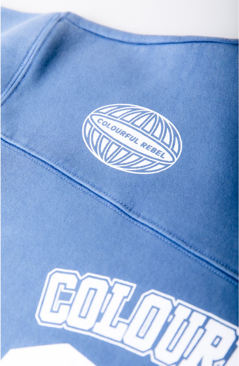 Colourful Rebel CR 33 Washed Baseball Sweat, Alternate, color, Blue