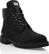 PHILIPP PLEIN Nabuk Low Flat Boots Men