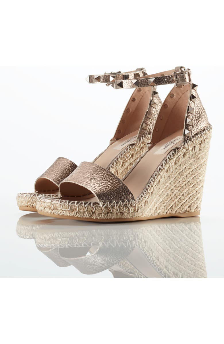 Valentino Garavani Rockstud Espadrille Sandal, Main, color,