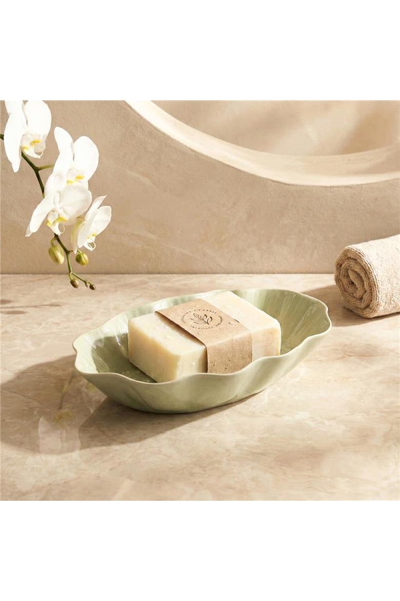 Nera Soap Dish, Alternate, color, Light Green