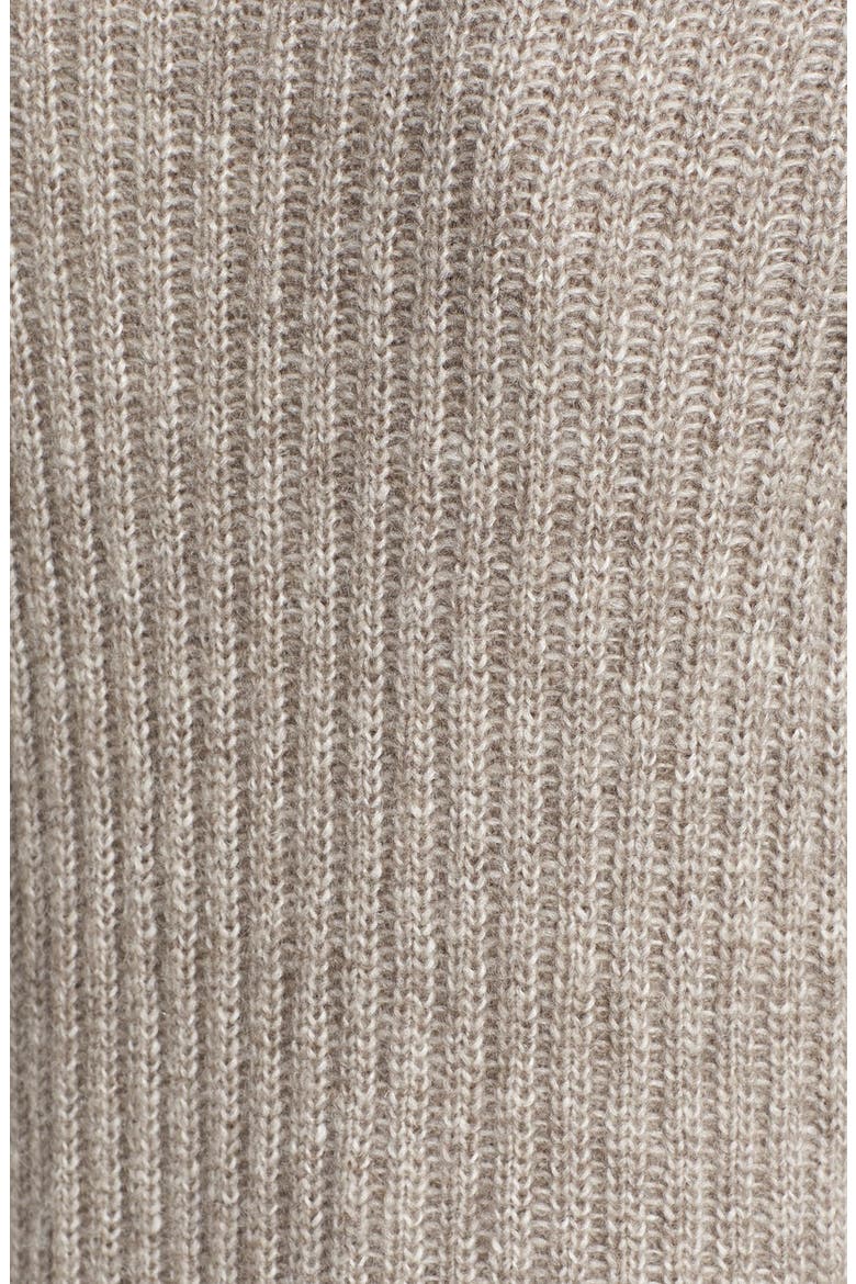 'Beylor T' Ribbed Knit Turtleneck Tunic Vest, Alternate, color, STONE GREY