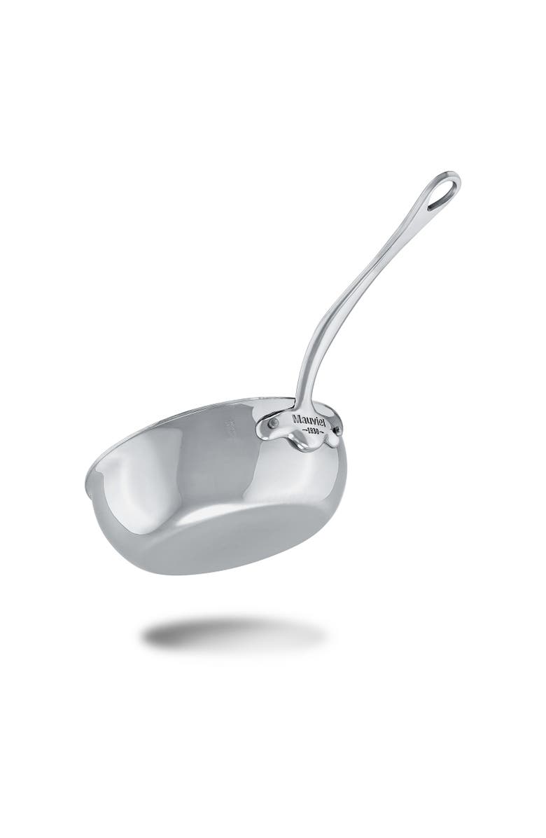 Mauviel M'Cook 1.1 qt. Stainless Steel Curved Splayed Saute Pan with Lid, Alternate, color, Silver