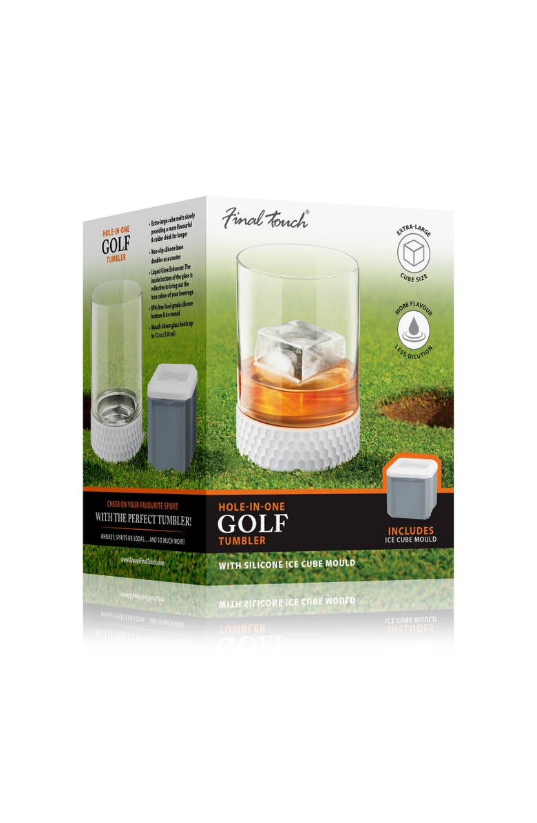 FINAL TOUCH Hole-In-One Golf Tumbler with Ice Mould, Alternate, color, Clear