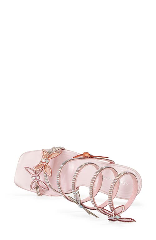 Azalea Wang Zarya Ankle Wrap Sandal In Pink