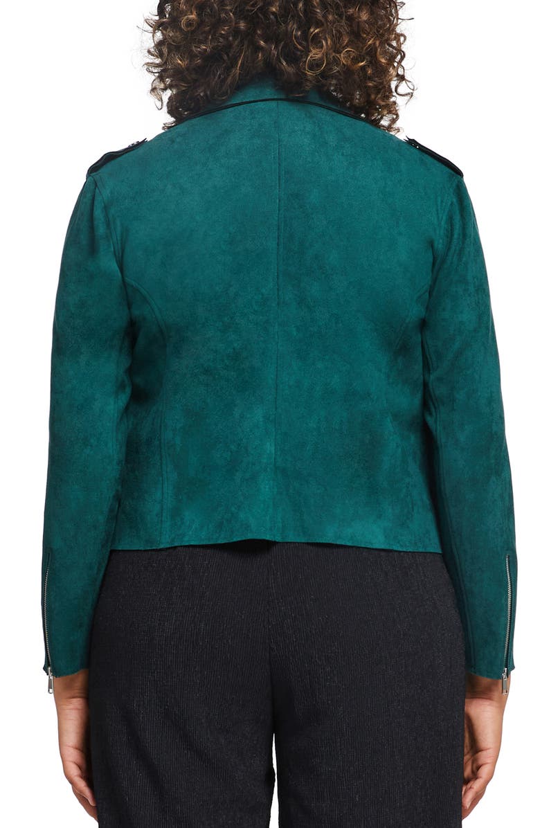 Estelle San Diego Faux Suede Biker Jacket, Alternate, color,