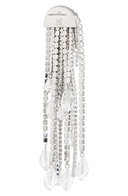 Carolina Herrera Teardrop Tassle Clip-on Earrings In Metallic