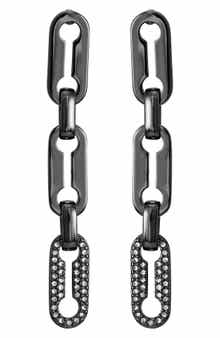 Vince Camuto Pavé Crystal Linear Drop Earrings