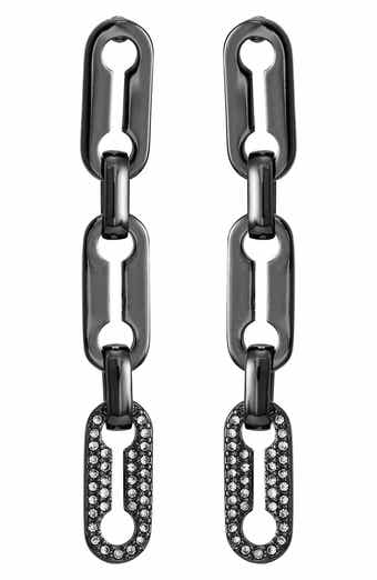 Vince Camuto Pavé Crystal Linear Drop Earrings