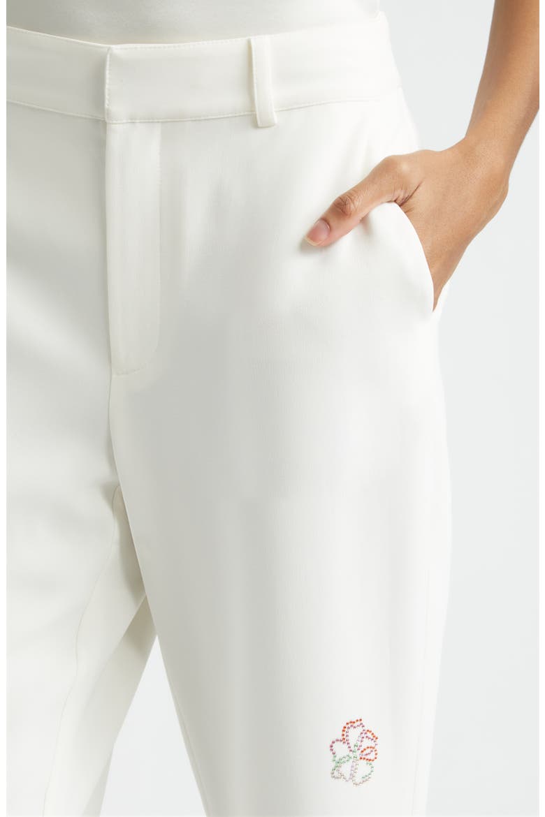 Kerry Crystal Studded Crop Pants, Alternate, color, IVORY MULTI
