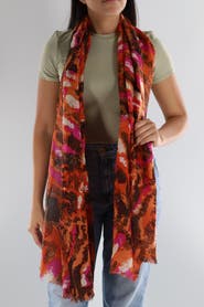 La Fiorentina Abstract Print Scarf