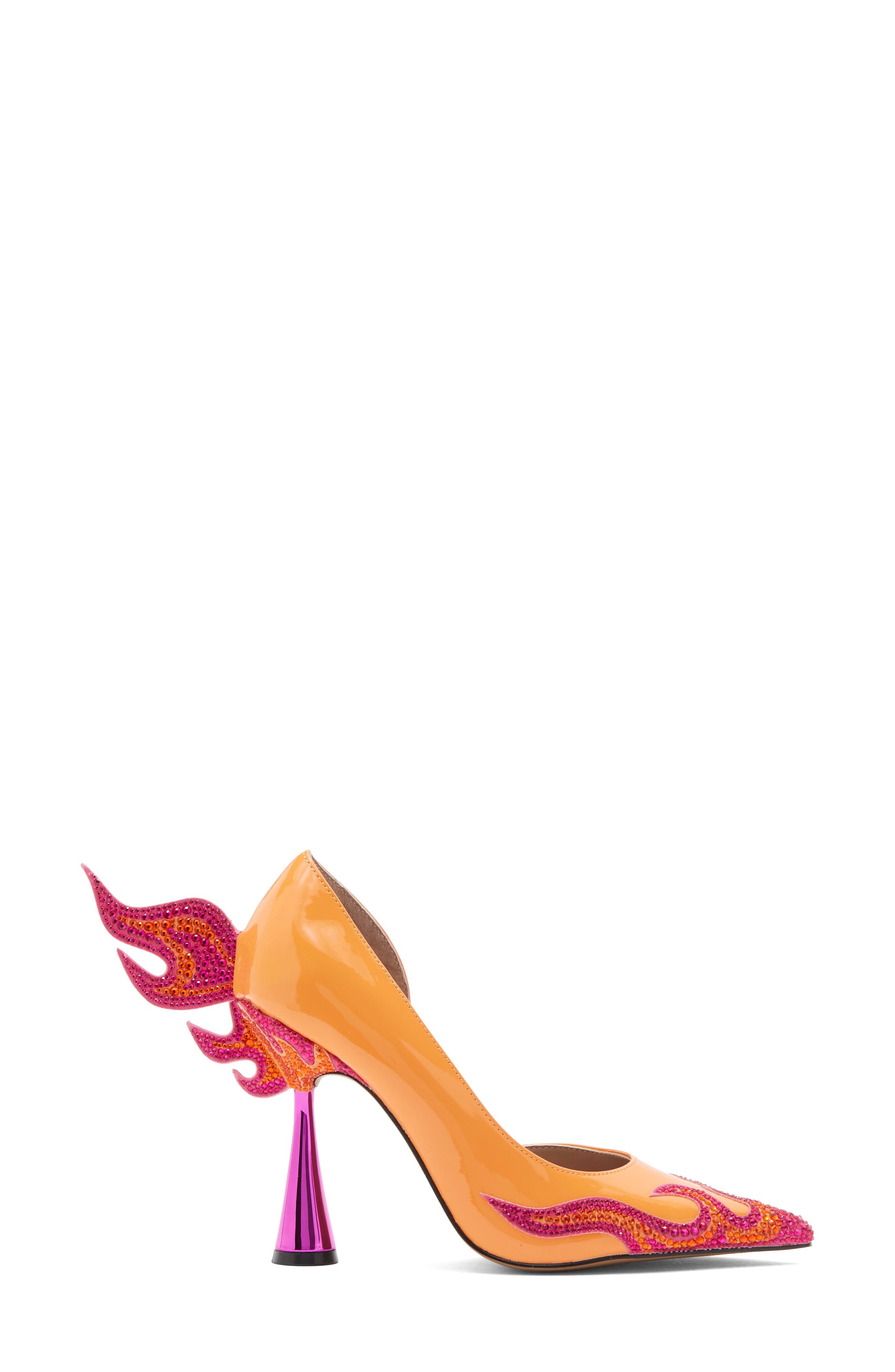 Phoenix d'Orsay Pump, Alternate, color, ORANGE MULTI