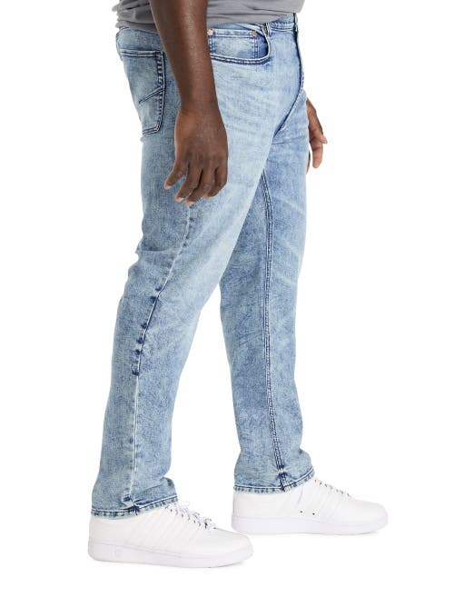 True Nation By Dxl Big & Tall Aged Appeal Tapered-fit Jeans In Blue