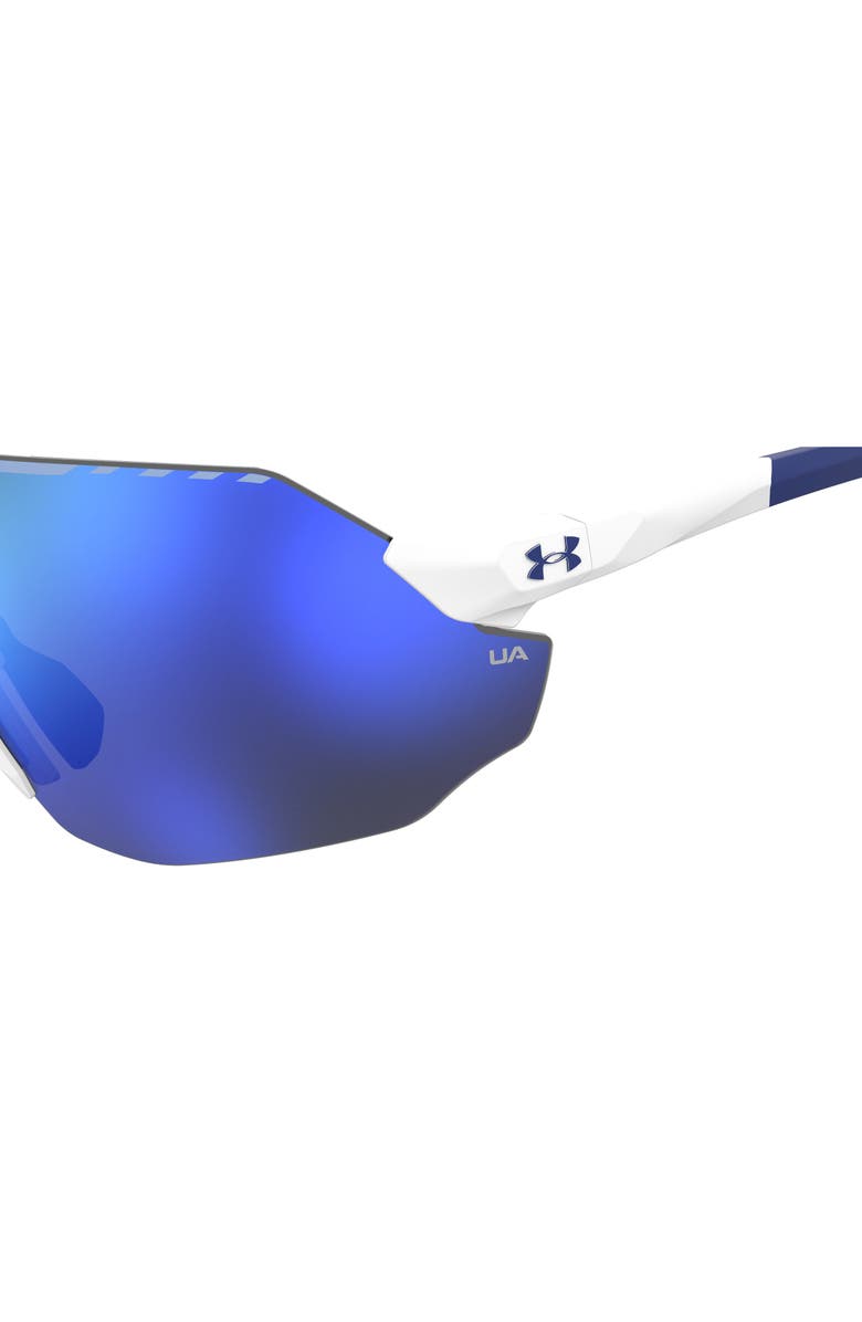 Under Armour Halftime 99mm Shield Sport Sunglasses, Alternate, color, Matte White Blue