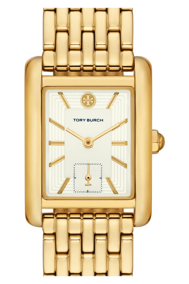 Eleanor Stainless Steel Bracelet Watch, 25mm x 34mm, Alternate, color, GOLD