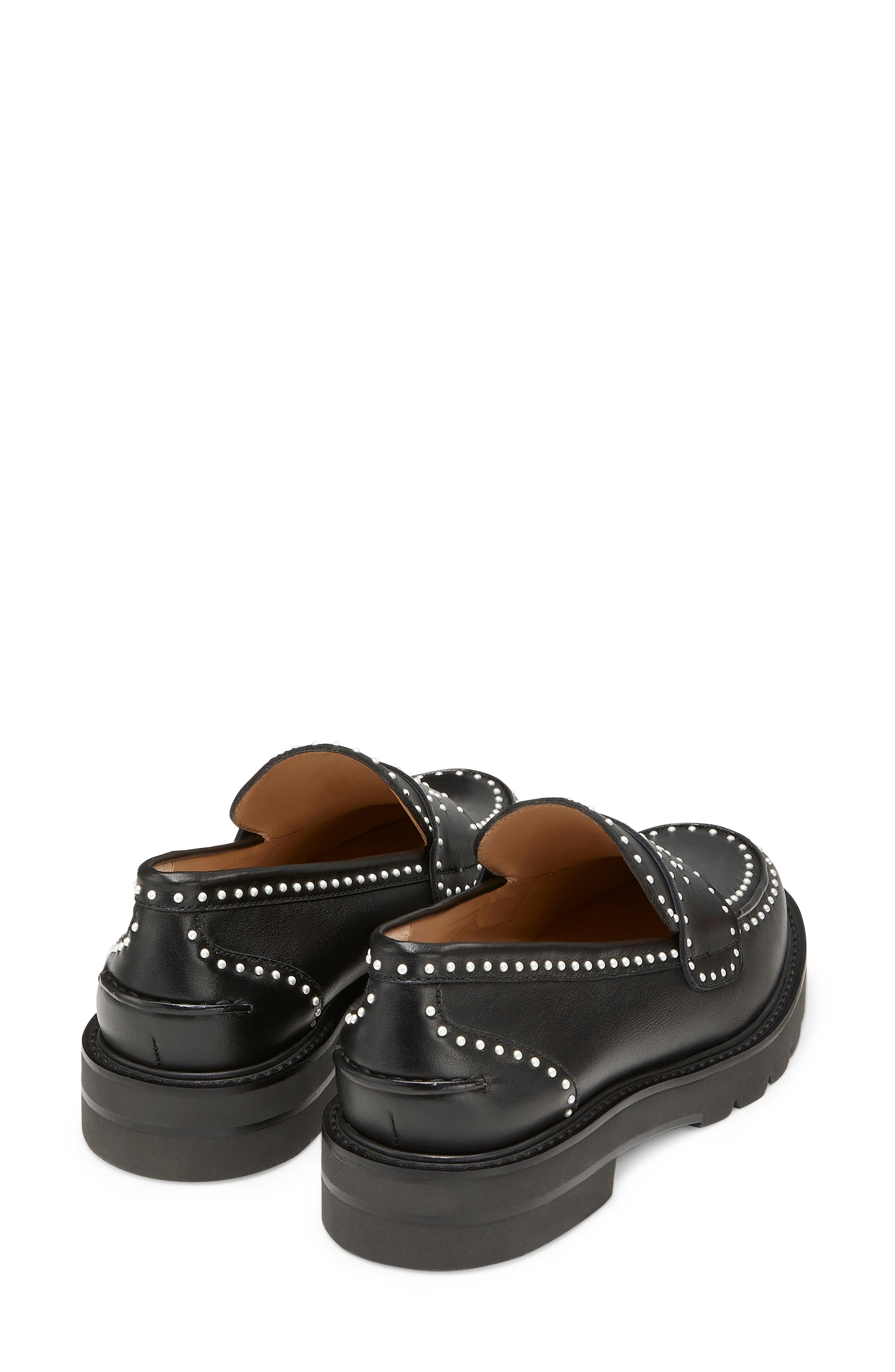 Stuart Weitzman Parker Lift Mini Imitation Pearl Loafer, Alternate, color, 