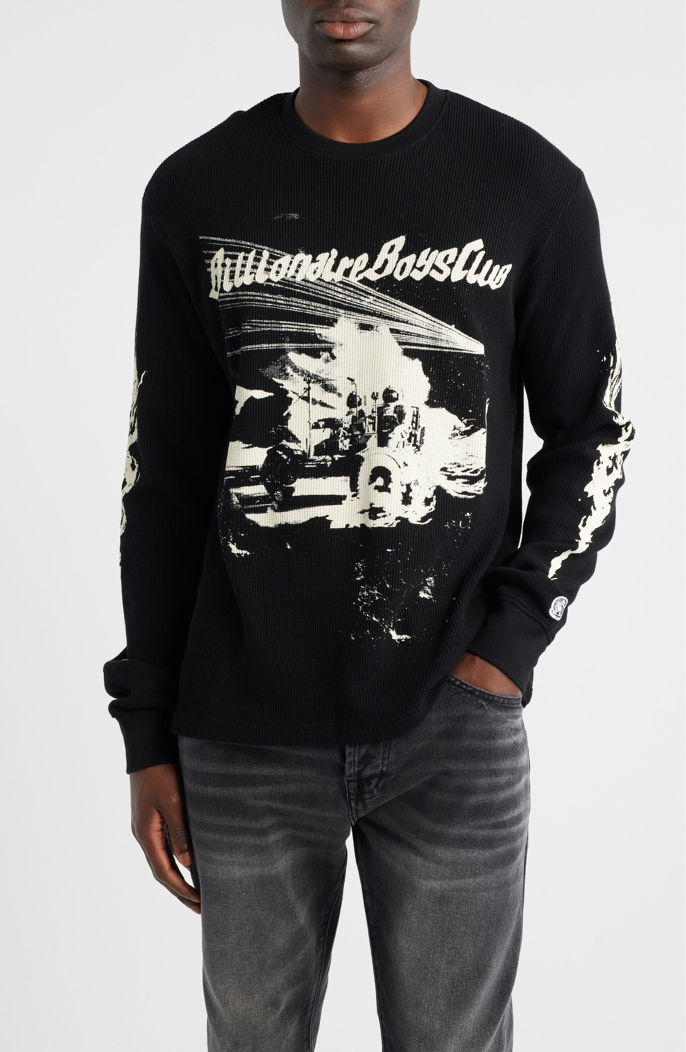 Billionaire Boys Club I Need Space Long Sleeve Cotton Knit Shirt