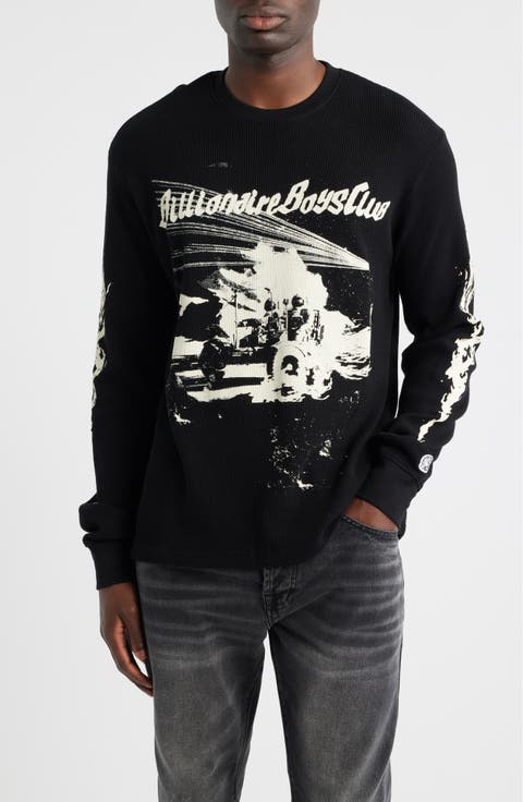 I Need Space Long Sleeve Cotton Knit Shirt
